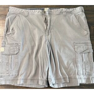 RedHead Mens Gray Cotton Cargo Shorts Size 44 Outdoor Casual Relaxed Fit